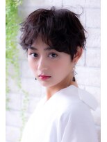 ヘアーアートシフォン 池袋西口店(Hair art chiffon)&nbsp;似合わせカットで個性的斜めバングで大人かわいいナチュラルボブ