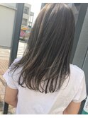 サロンスタイル18透け感ホワイトアッシュ