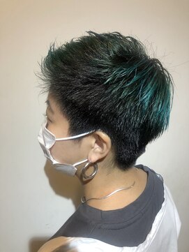 エル(EL by green) [ＡＫＩＫＯ]ターコイズ×ブラック☆0112327997