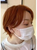 お客様スナップ　オレンジヘア