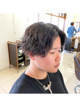 ジールサロン つくば本店 ミディアム無造作スパイラル