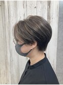 ショートヘアハイライト