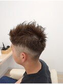 ★men'sツーブロック&毛束感レイヤー&グラ刈&透明感カラー★