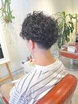 コンビネーション(combination)&nbsp;メンズパーマビフォーアフター マッシュパーマ 黒髪パーマ