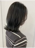 ダークグレージュ×レイヤーミディ♪