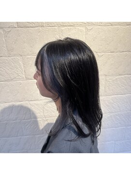 イーチ ヘアーアンドトータルビューティ(each hair&total beauty) インナーコバルトブルー/こなれ感ミディアム