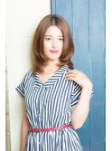 インナーグレージュ/マチルダボブ/前髪/ピンクベージュ/幡ヶ谷