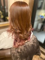 スノードロップ(SNOW DROP)&nbsp;インナーカラーでこなれ感グレージュピンクカラー