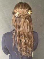 ガーデンヨコハマ(GARDEN YOKOHAMA) 夏のヘアアレンジ ハーフアップ お呼ばれアレンジ