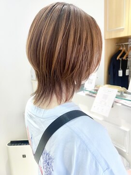 バブ バイネオリーブ(Bab by neolive) オレンジベージュウルフ/ウルフヘア/ハイレイヤー/くびレイヤー