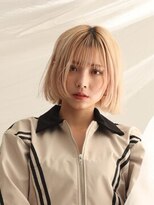 アース 西千葉店(HAIR&MAKE EARTH) フリンジボブ×ハイトーンボブ