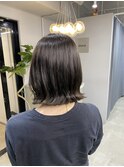 前髪 外ハネボブ ミニウルフ  ホワイトグレージュ"