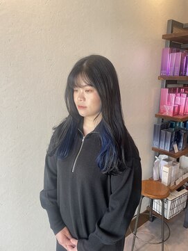 シモン(SIMON) インナーカラーブルー /半田/知多/半田美容室/知多美容室