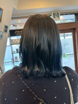 アグランテトラ 野田阪神店(a Gland tetra) 20代30代ニュアンスカラーホワイトラベンダー切りっぱなし