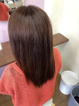 ツヤイロ 東海市店(TSUYA_IRO) 全体染めフルコース 9レベル　ブラウン系