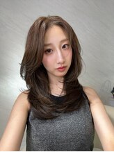 ミヨン 京橋店(miyon) 【miyon】韓国レイヤーカット×暗髪カラー×髪質改善