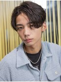 小久保styleフェザーパーマフェザーショートグレーエンドカラー