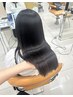 【ツヤサラ髪に♪】縮毛矯正ストレート+ブロー¥17600