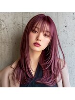 グラッジ 池袋(GLADGE)&nbsp;パープルピンク。ブリーチカラー