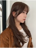 ワンカールで簡単！レイヤーカットと透明感くすみベージュ