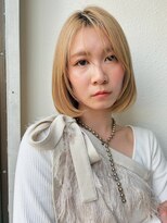 カバーヘア ブリス 上尾西口店(COVER HAIR bliss) ブリーチハイトーン×小顔効果ショートボブ×透明感◎p上尾