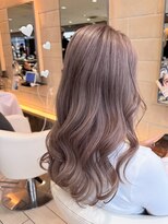 エアー 銀座タワー(AIR)&nbsp;ミルクティー/ブリーチ/ハイトーンカラー/ロング/髪質改善