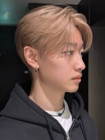 サンクマーケット 渋谷(cinq MARKET) 渋谷メンズカラーミルクティーベージュブラウンブリーチカラー◆