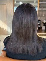 アンククロス 表参道(ANKH CROSS)&nbsp;トリートメントカラー/ダークブラウン/切りっぱなしロング