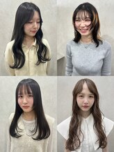 丸山愛里《縮毛矯正＋デザインで楽しめるスタイル》《ロングレイヤー・ボブ・顔まわり・ゆるまきウェーブ》