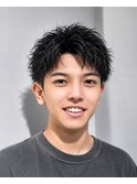 メンズショート短髪パーマ