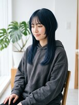 フルショウ 栄店(FURUSHO) クラゲヘア/ダークブルー/内はねレイヤー/大人かわいい