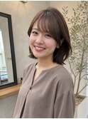 ボブ_レイヤーボブ_サイドバング_外ハネ
