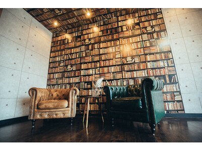 外国の図書館をイメージして作られたサロンです。