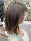 【FERIA北千里】顔周りレイヤー×マットグレージュ