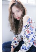 似合わせカットボブウルフココアベージュ/黒髪/グレージュカラー
