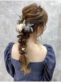 ヘアセット/ヘアアレンジ/ヘアメイク/ハーフアップ/前髪カット