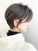 小顔補正立体カットショートボブショコラアッシュ20代30代40代
