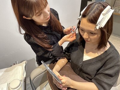 ヘアスタイルにぴったりな似合わせメイクもご提案。