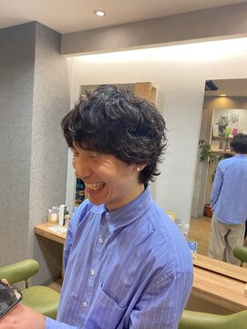 ブロッサム 東中野店 ビジネスカジュアルソフトスパイラルパーマ/ツーブロック