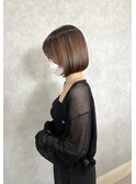 内巻きぱっつんボブ
