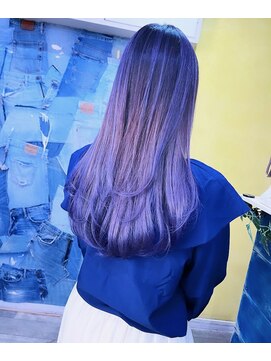 トーク 伊丹本店(TAL'KE) TAL’KE/バレイヤージュ×ブルーラベンダー_1279