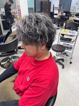 アイズ 本厚木(AIZU) メンズパーマ メッシュ