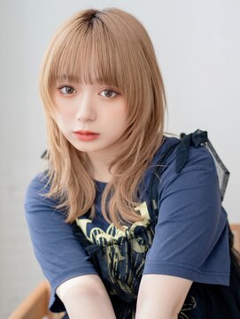 ミエルヘアービジュー(miel hair bijoux) ハイトーン レイヤーセミディ