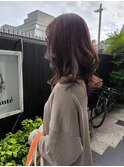 ラベンダーブラウンミディアムS字カール