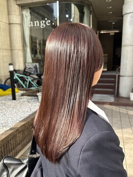 アンジェ(ange) ピンクブラウン_伊藤美羽