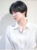 ハンサムショート×ナチュラルブラック