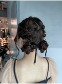 【ツインお団子】結婚式/二次会//銀座/ヘアセット/成人式