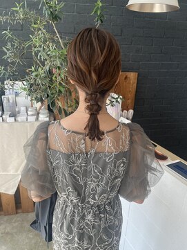 ブルームス アンジュ(Blooms Unge) ボブの編みおろしヘアセット*