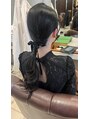 ルーヴル トータル ビューティ サロン 生駒(LOUVRE Total Beauty Salon)&nbsp;ツヤのあるタイト目スタイル！！シンプルな中にアクセントを