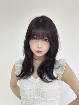 アンジェリカラボ 梅田店(ANGELICA LABO) 韓国風レイヤー×ミルクティーグレージュ